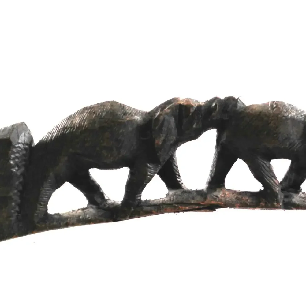 Elephant Parade Sculpture Figurine Black Resin Decor 13.5